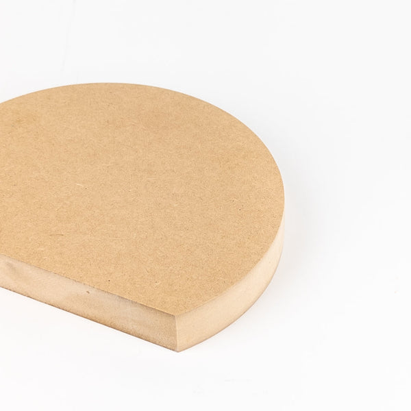 Semi-Circle Solid MDF Block