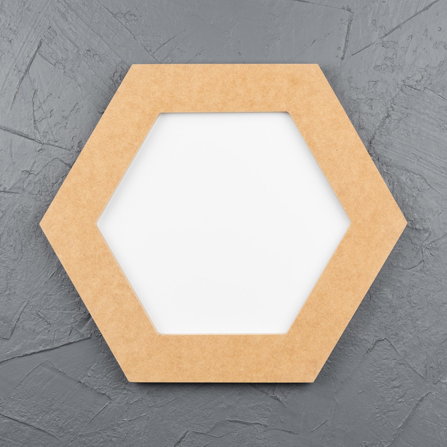 Aluminium Art Boards White - Hexagon