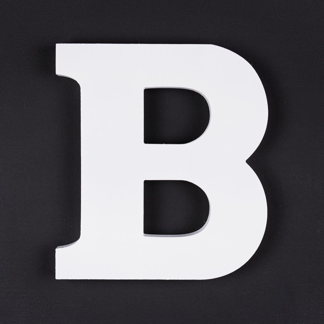 B timber letter