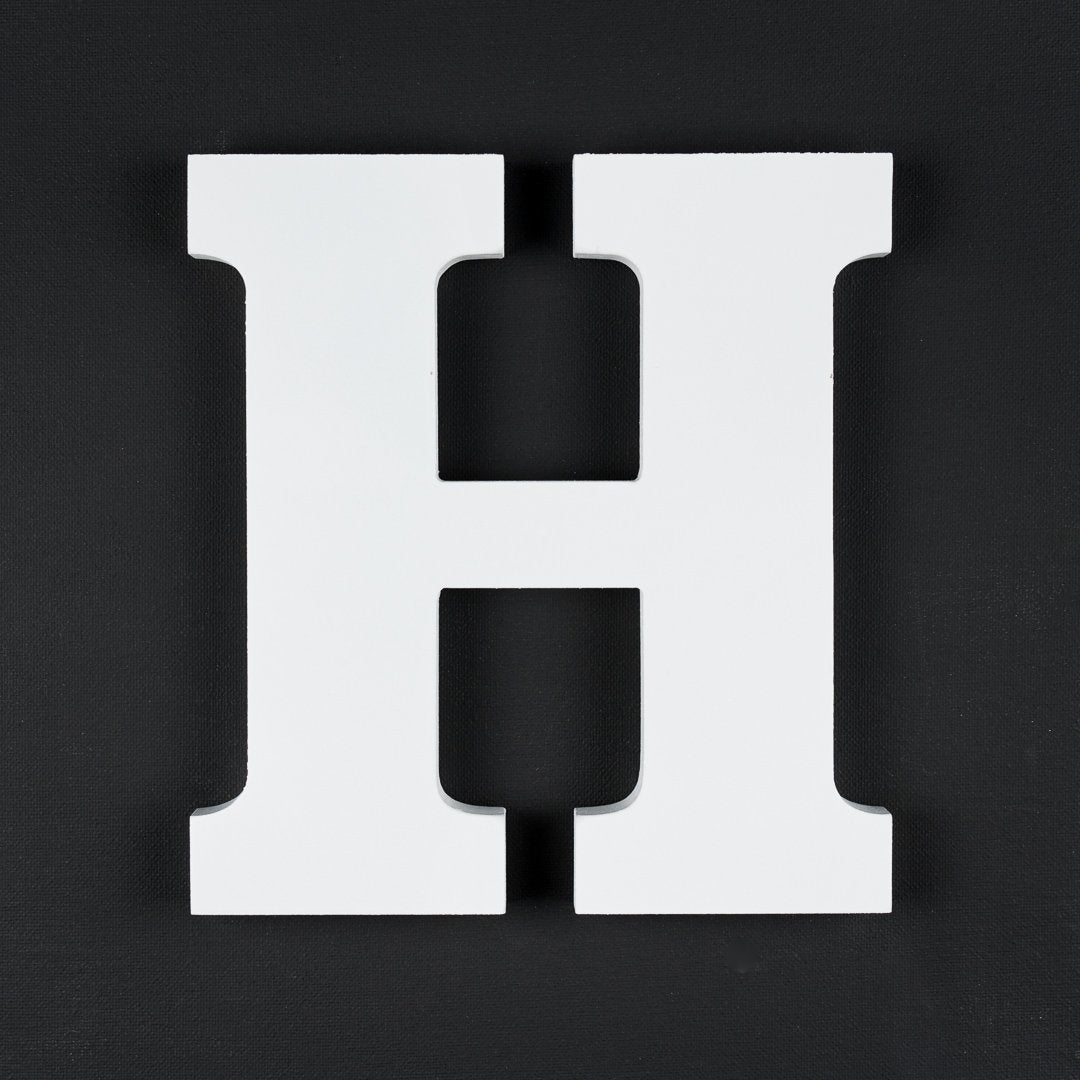 H timber letter