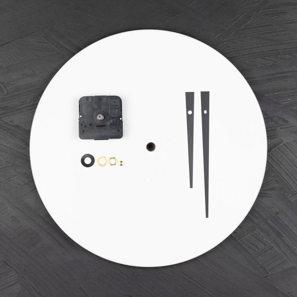 Primed Round Art Board 30cm with Clock Mechanism
