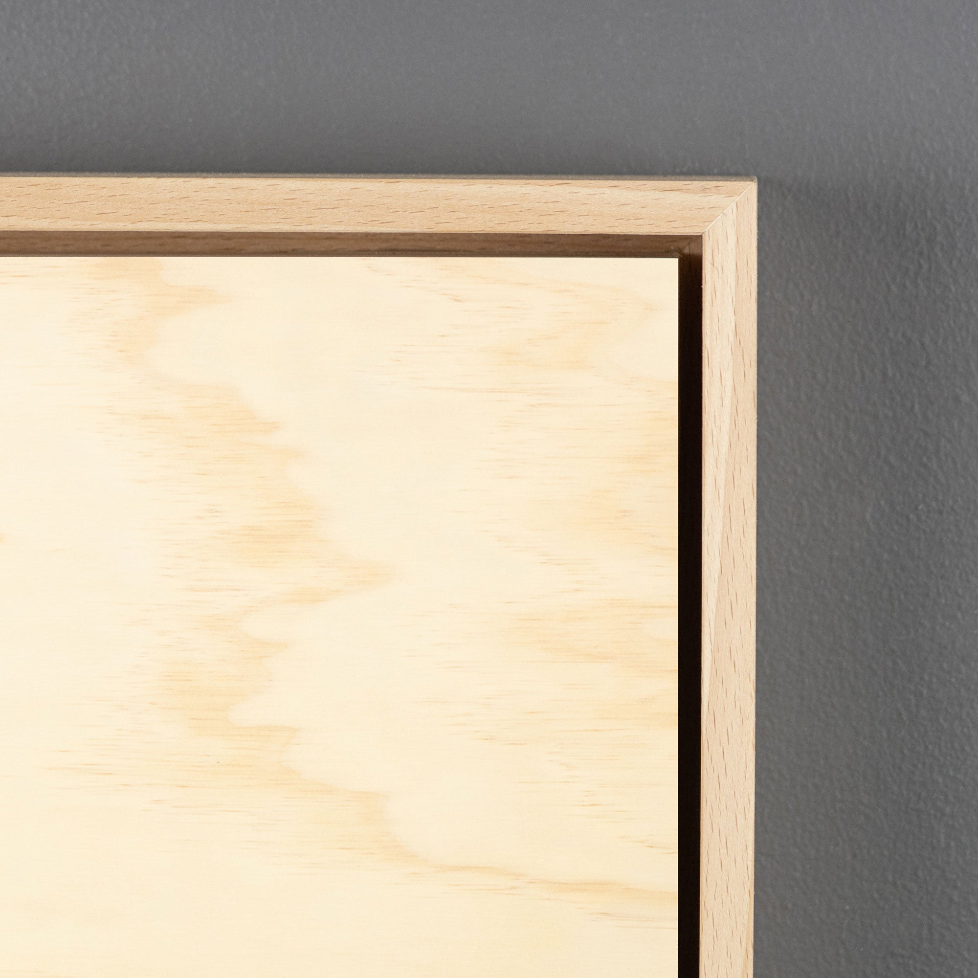 Beech Shadow Box Frame with Premium Pine Art Board