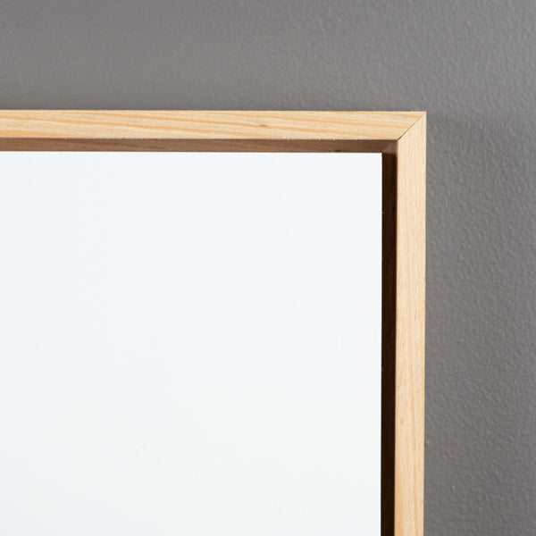 Vic Ash Shadow Box Floating Frame with Premium Aluminium Art Board MATTE White