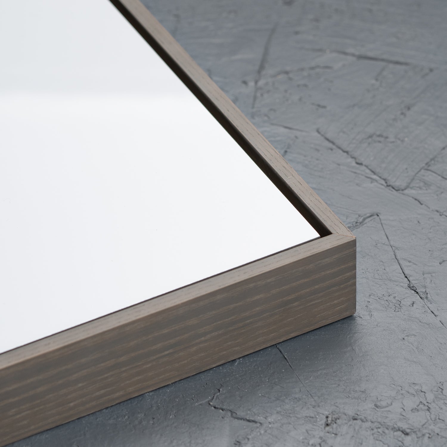 Warm Grey Floating Frame with Premium White Aluminium Art Board - Gloss/Matte - Square/Rectangle