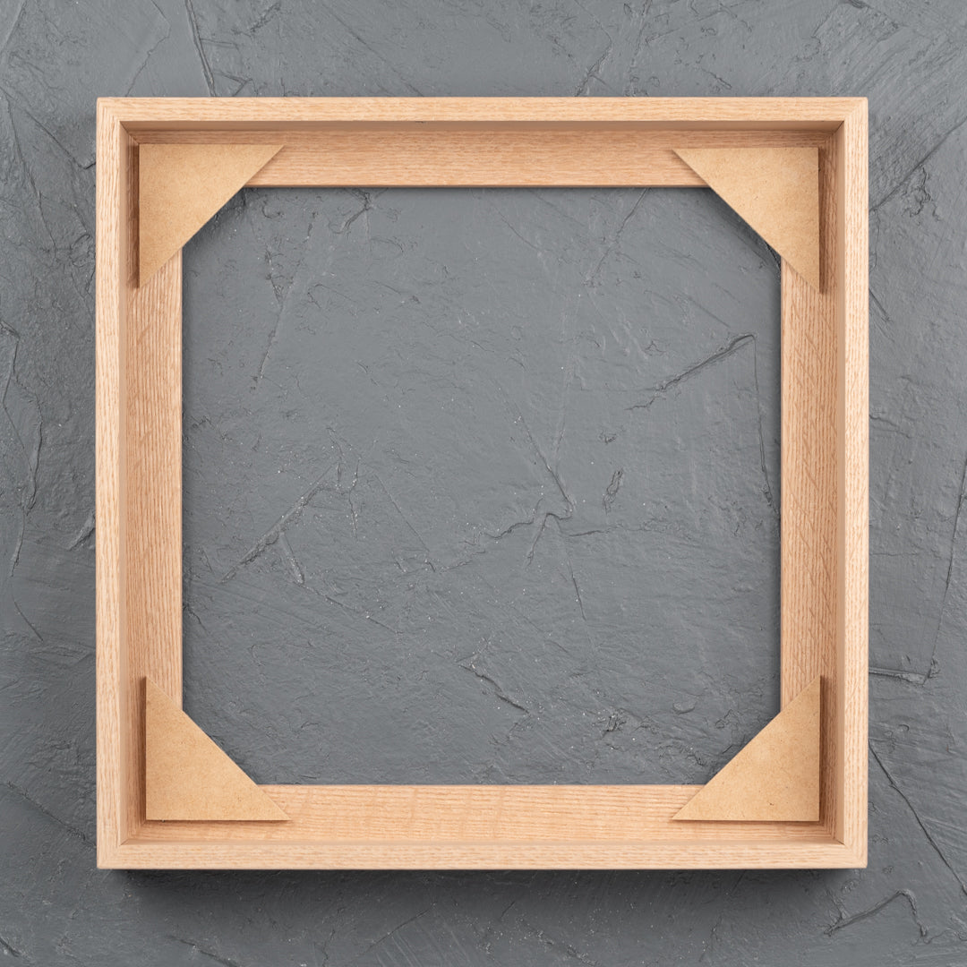 American Oak Floating Frame only – Art Boards Australia