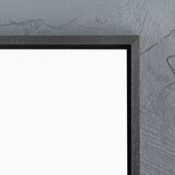 Satin Black Floating Frame with Primed Art Board - Square/Rectangle