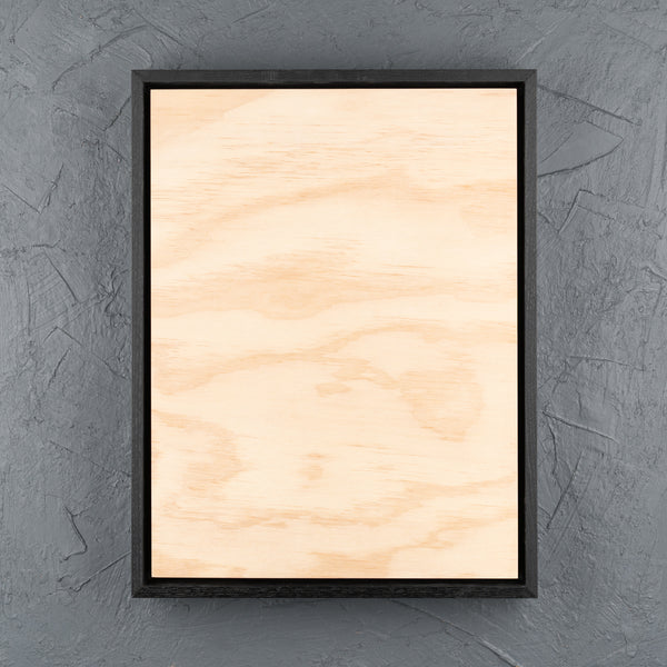 Satin Black Shadow Box Frame with Premium Pine Art Board