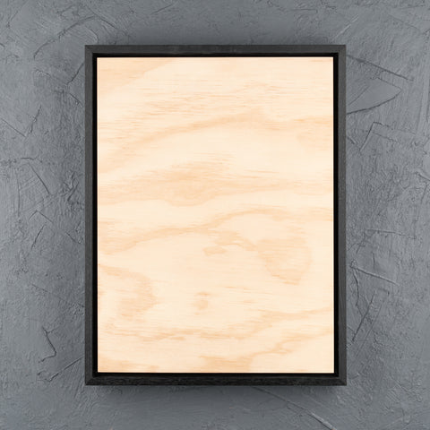 Satin Black Shadow Box Frame with Premium Pine Art Board