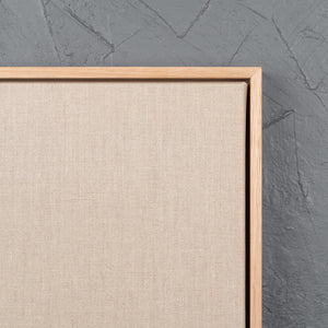 CreateART Transparent Linen Gallery Canvas with Floating Frame