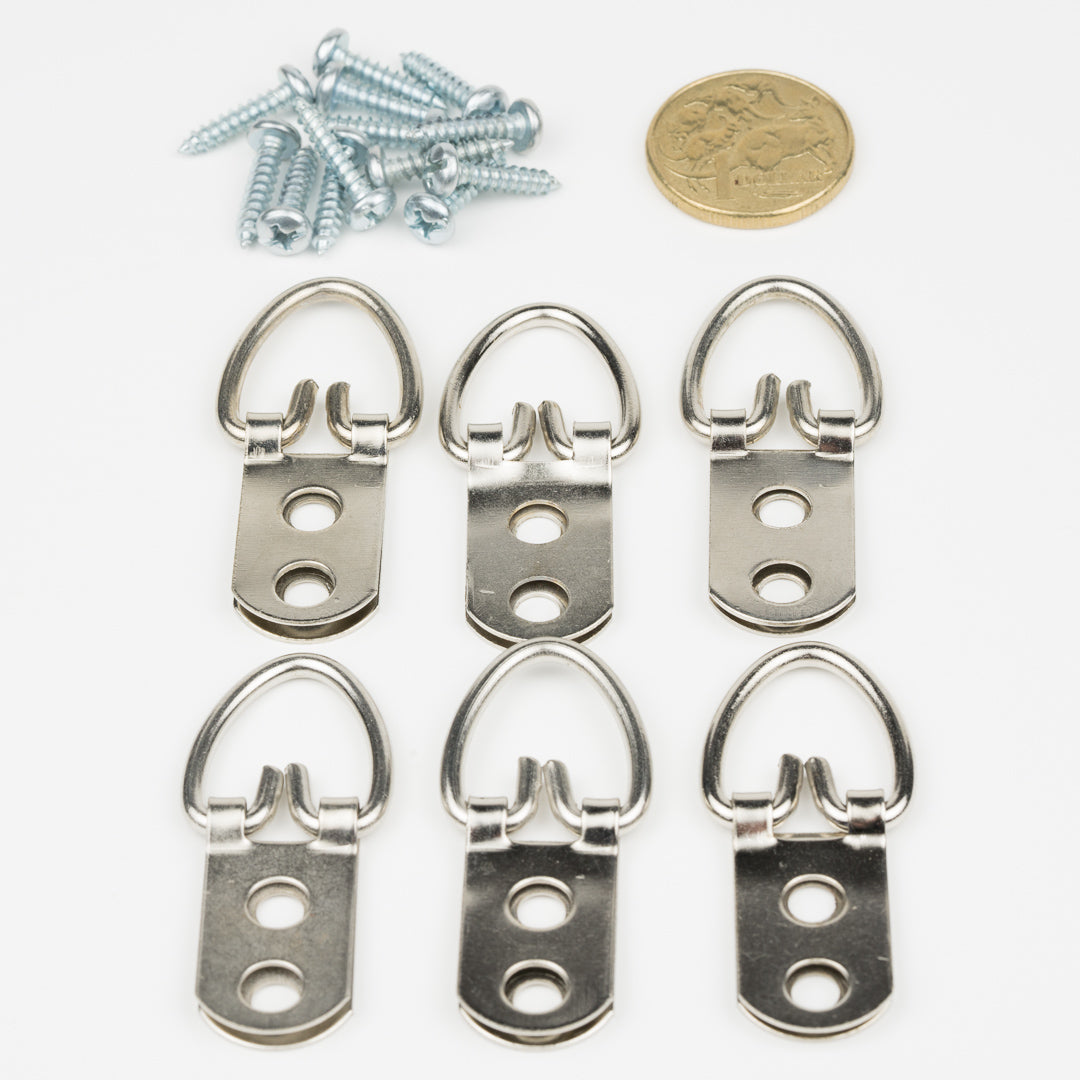 D-Ring Large (2 hole) 6pk