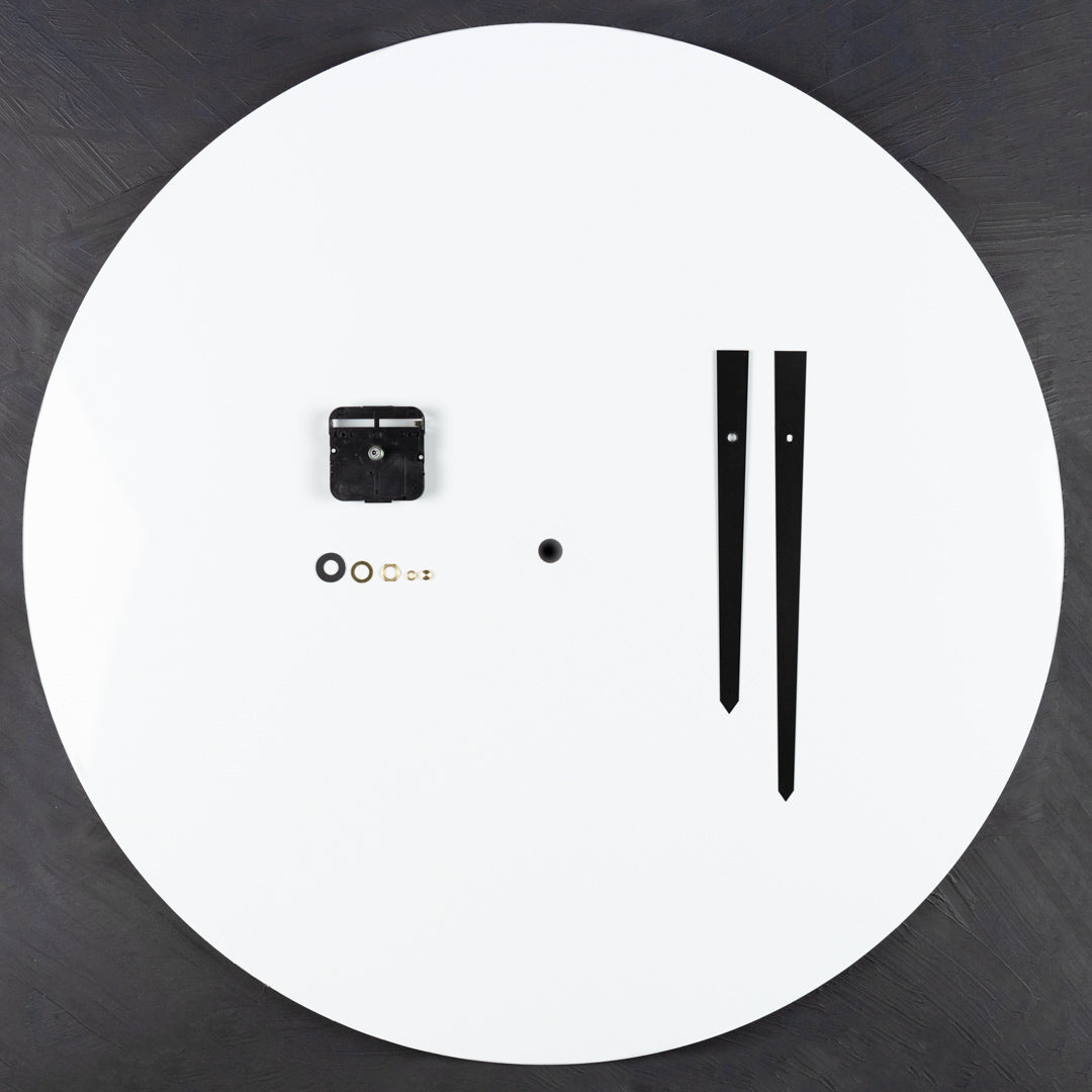 Aluminium Art Board 50cm with Clock Mechanism
