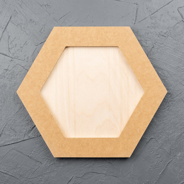 Birch Art Boards - Hexagon