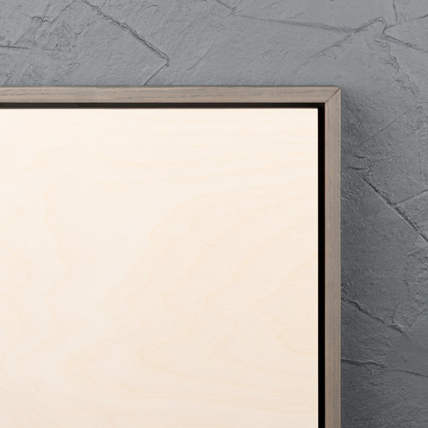 Warm Grey Floating Frame with Premium Birch Art Board - Square/Rectangle