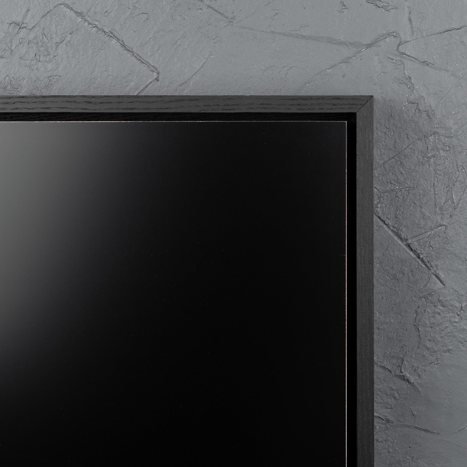 Satin Black Floating Frame with Premium Black Aluminium Art Board - Gloss/Matte - Square/Rectangle