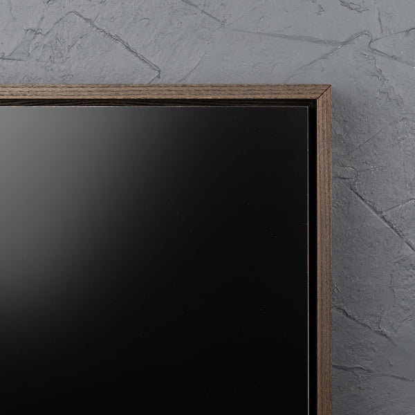 Walnut Floating Frame with Premium Black Aluminium Art Board - Gloss/Matte - Square/Rectangle