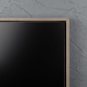 Warm Grey Floating Frame with Premium Black Aluminium Art Board - Gloss/Matte - Square/Rectangle