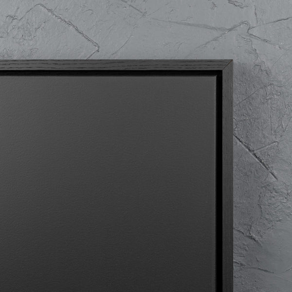 Satin Black Floating Frame with Primed Art Board - Square/Rectangle