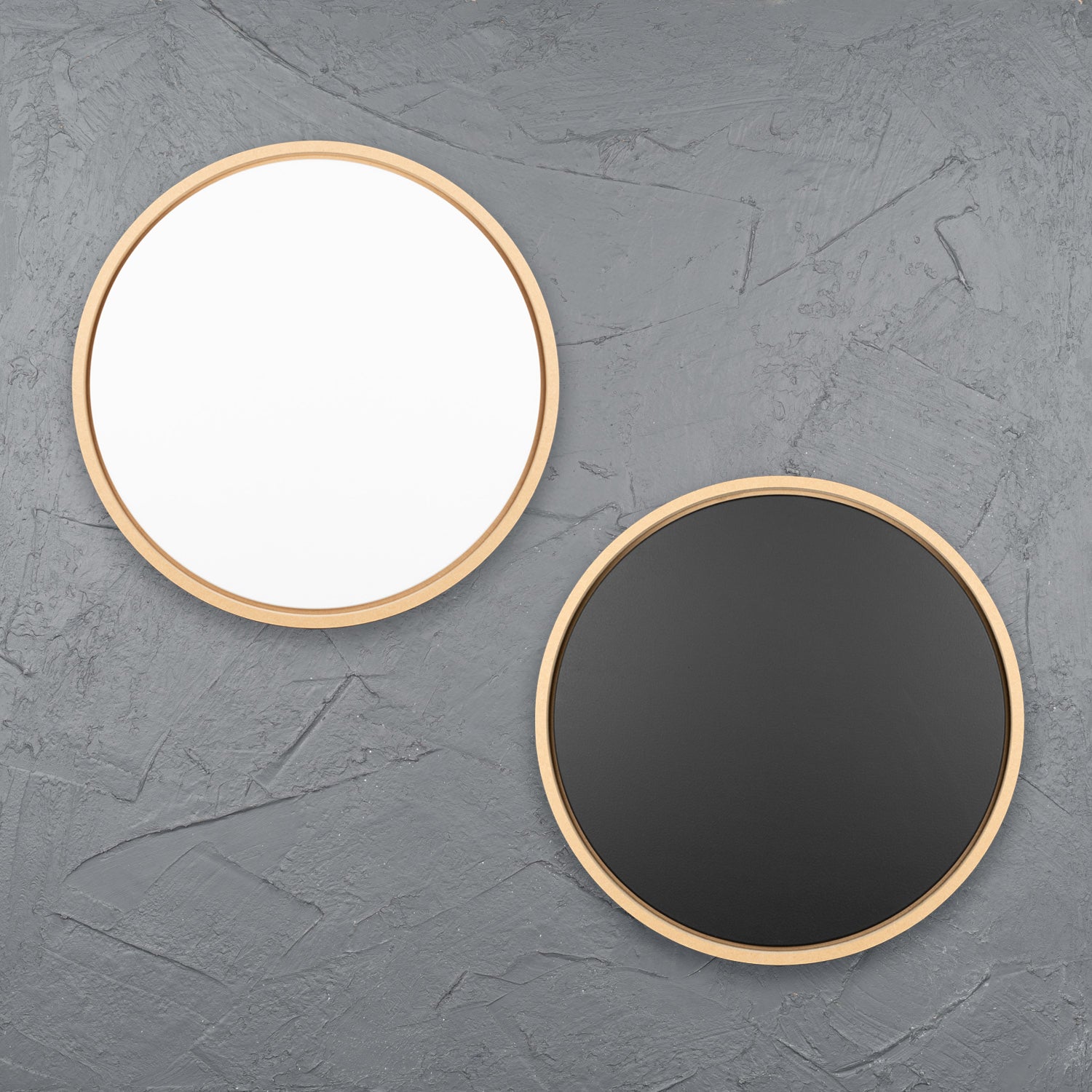 Round Floating Frame with Primed Art Board