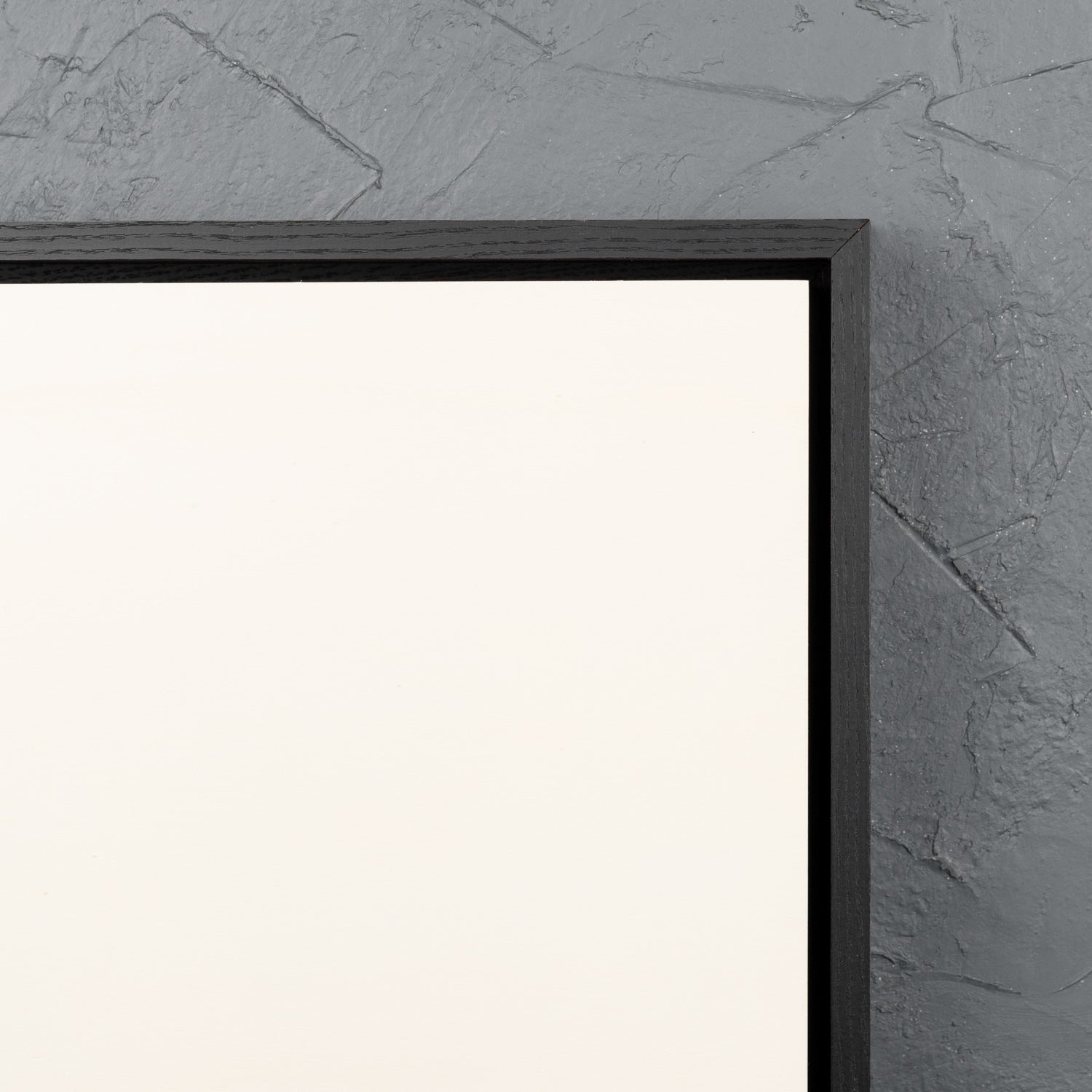 Satin Black Floating Frame with Premium Poplar Art Board - Square/Rectangle