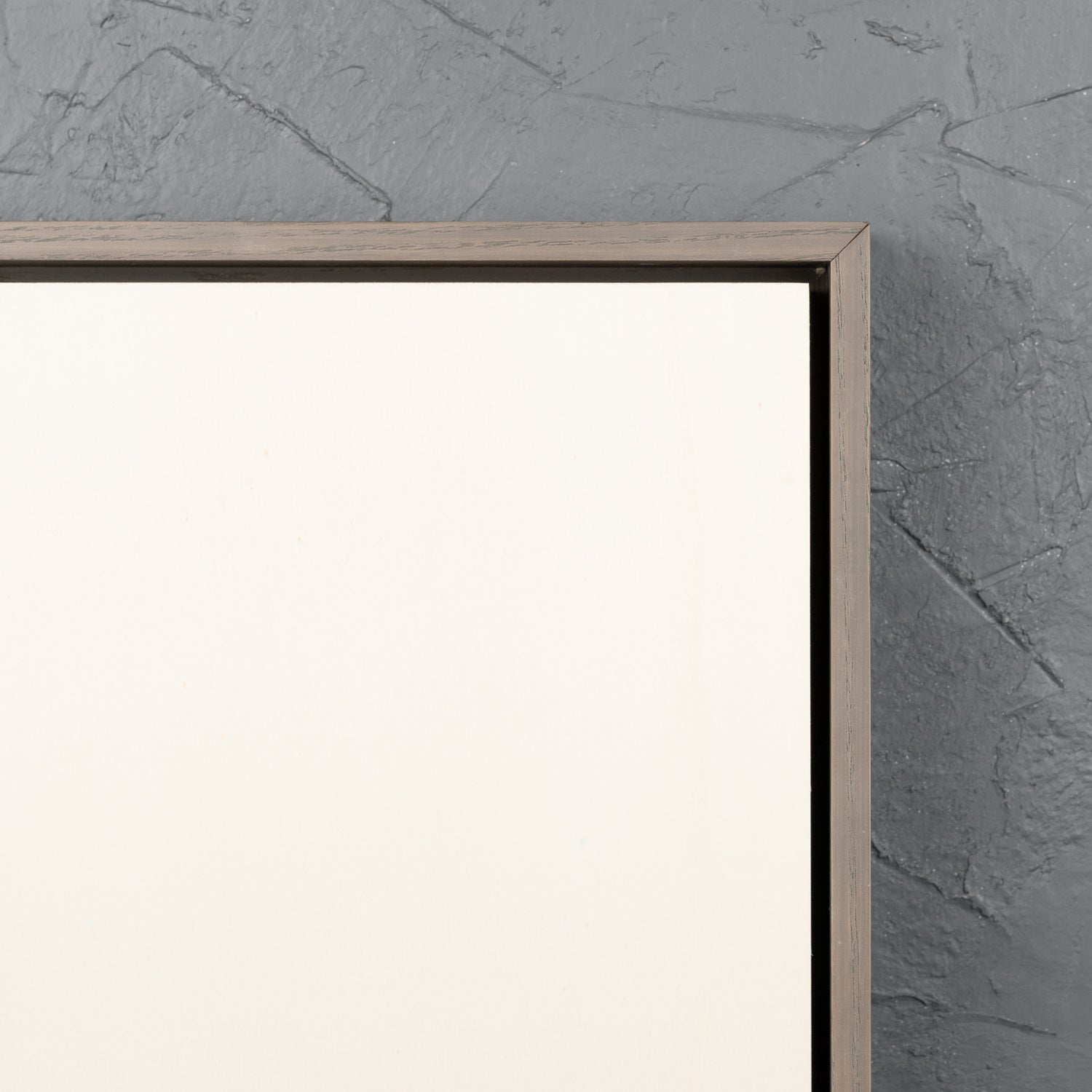 Warm Grey Floating Frame with Premium Poplar Art Board - Square/Rectangle