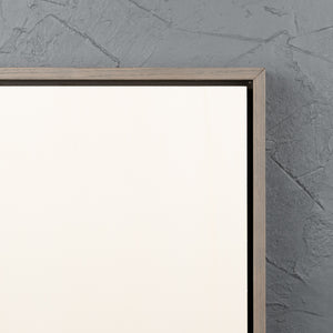 Warm Grey Floating Frame with Premium Poplar Art Board - Square/Rectangle