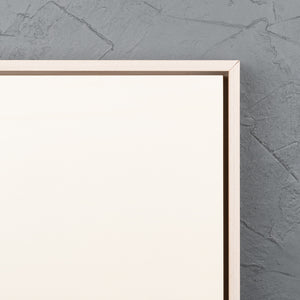 White Wash Floating Frame with Premium Poplar Art Board - Square/Rectangle