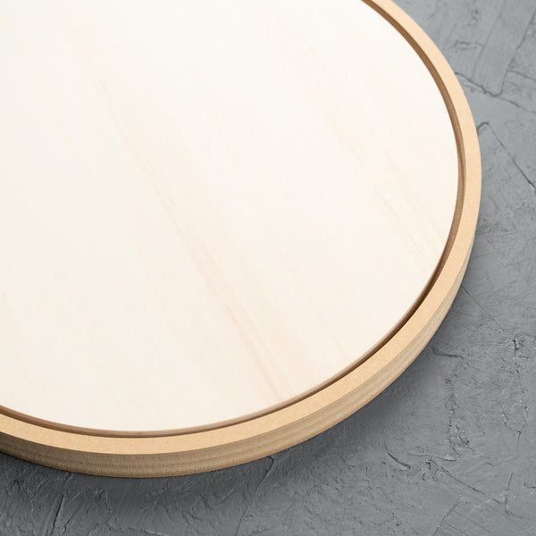 Round Floating Frame with Poplar Art Board