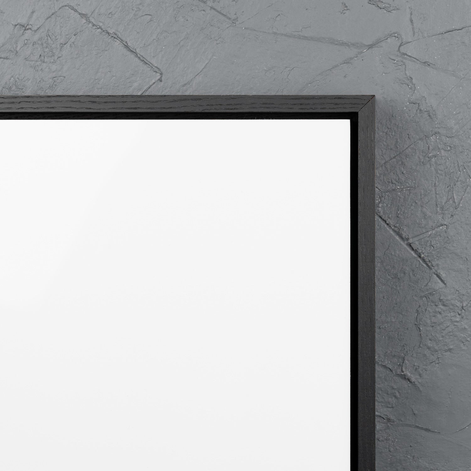 Satin Black Floating Frame with Premium White Aluminium Art Board - Gloss/Matte - Square/Rectangle