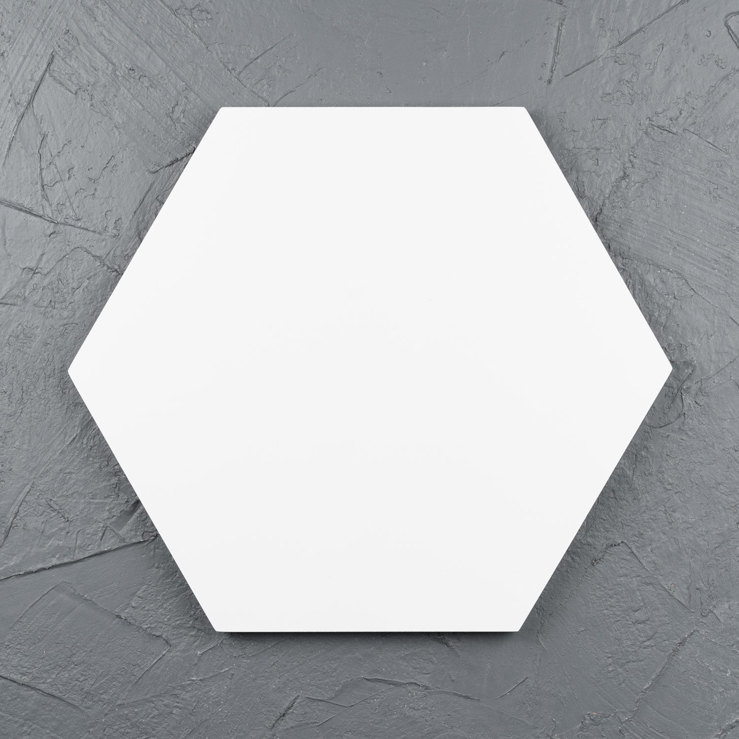 Hexagon aluminium white art panel for acrylic paints, oil paints, structure medium, spray paints, gouache, resin.