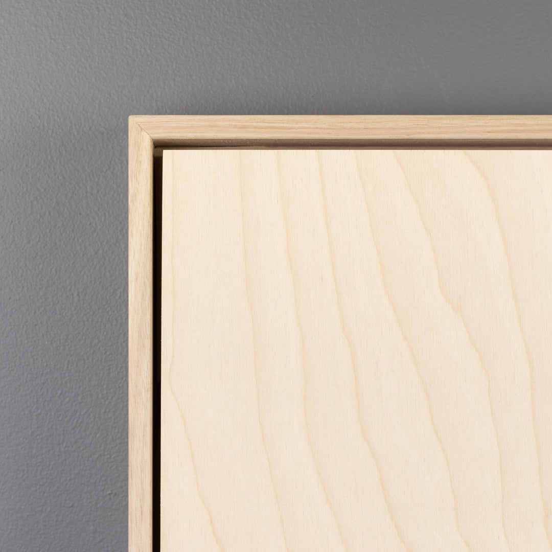 Vic Ash Floating Frame with Premium Birch Art Board - Square/Rectangle