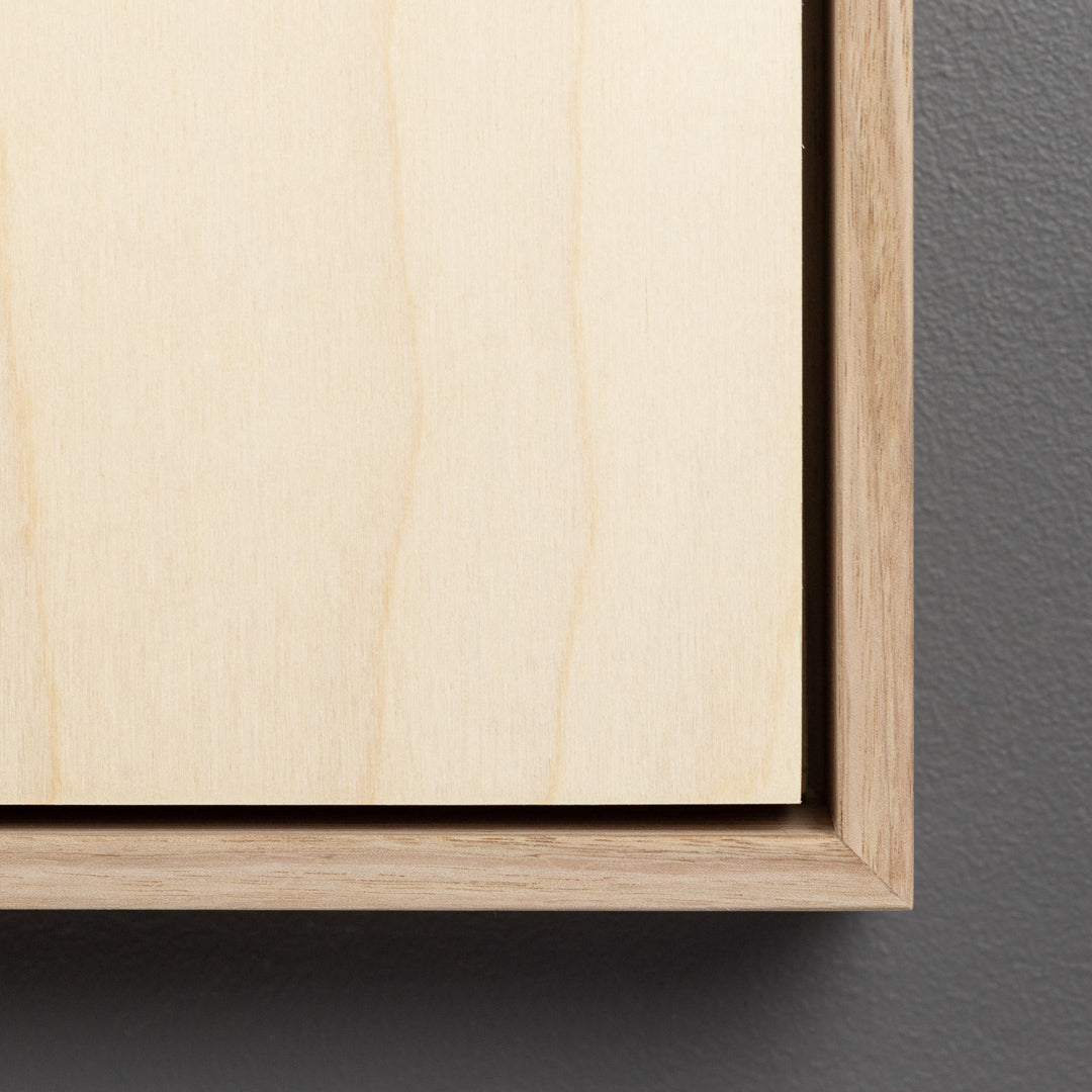 Vic Ash Floating Frame with Premium Birch Art Board - Square/Rectangle