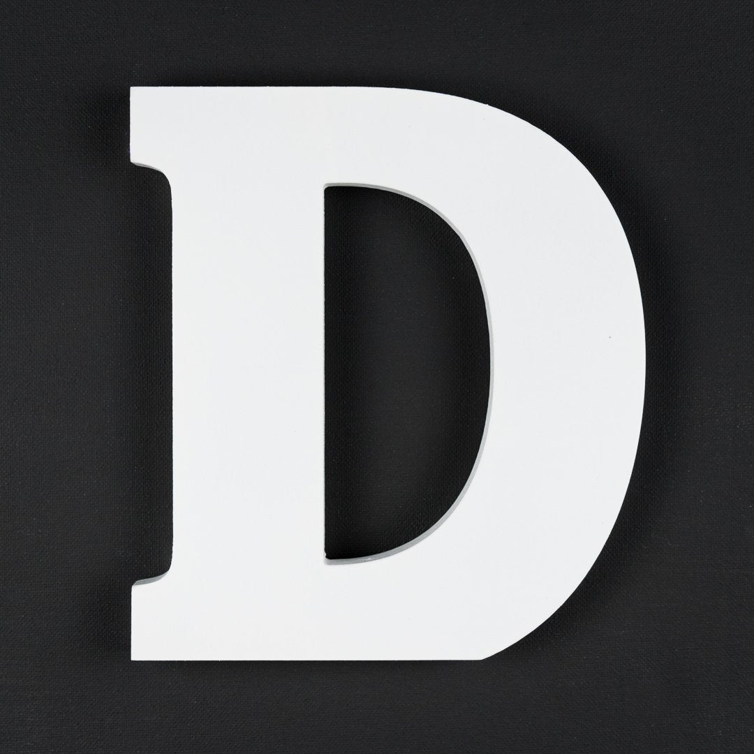D timber letter