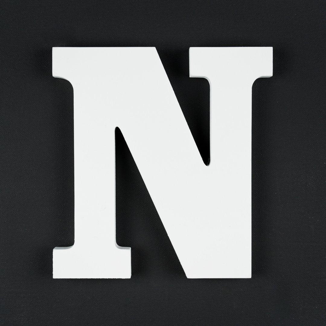 N timber letter
