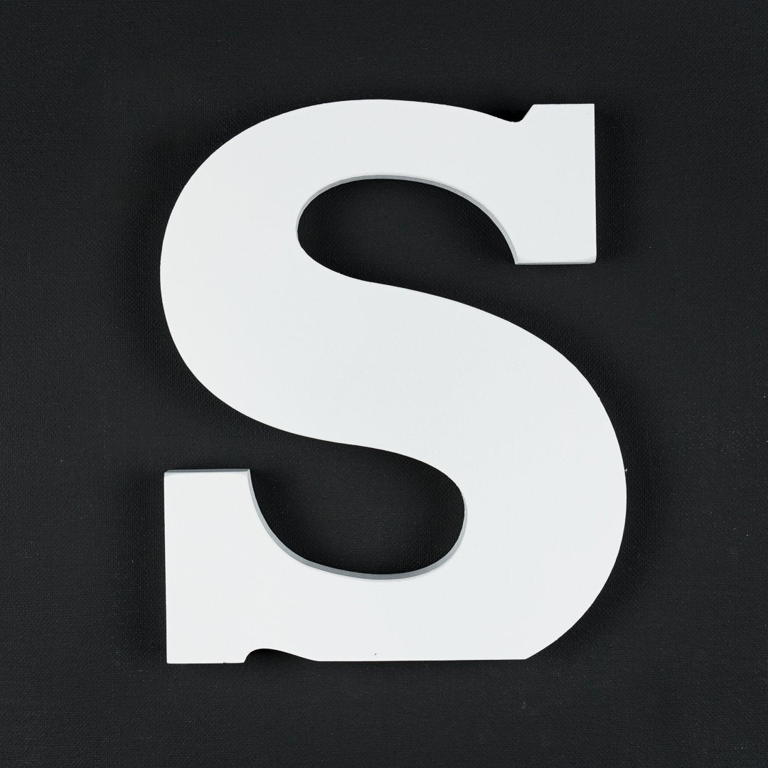 S timber letter