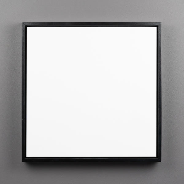Satin Black Shadow Box Floating Frame with Primed Art Board